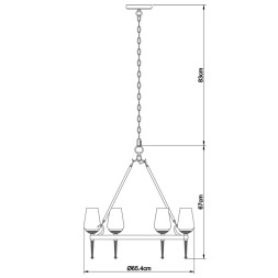 Подвесная люстра ARTE Lamp A1722SP-6BA