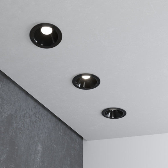 Встраиваемый точечный светильник Elektrostandard 25081/LED 8W 4200K чёрный