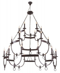 Подвесная люстра Crystal Lux SUERTE SUERTE BROWN SP12+6+6