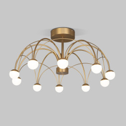 Люстра на штанге Eurosvet 90031/10 LED золото RAGNO