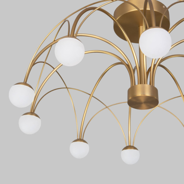 Люстра на штанге Eurosvet 90031/10 LED золото RAGNO