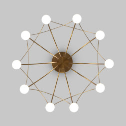 Люстра на штанге Eurosvet 90031/10 LED золото RAGNO