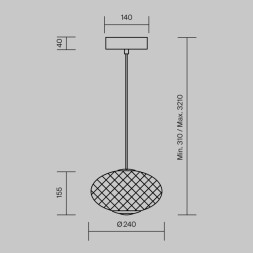 Подвесной светильник Maytoni MOD397PL-L10B3K Bruma