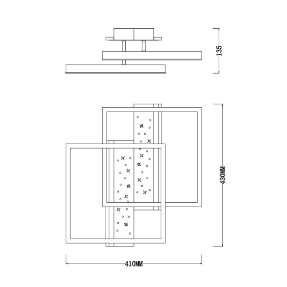 Потолочная люстра Escada 10215/2LED