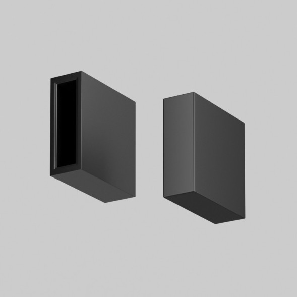 Заглушка для трекового шинопровода Maytoni Technical Magnetic track system Flexity накладной черный TRA200EC-11B