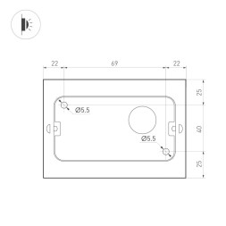 Уличный настенный светильник Arlight SP-Flat 020801