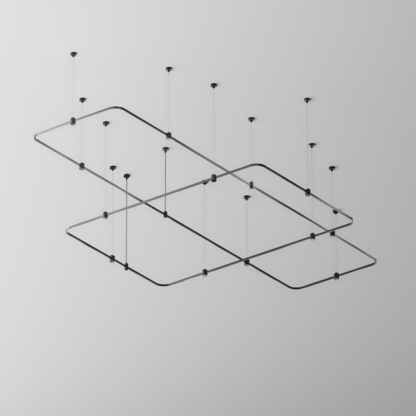 Коннектор для трекового шинопровода Maytoni Technical TRX154-RC80-B Magnetic trаck system Flarity черный