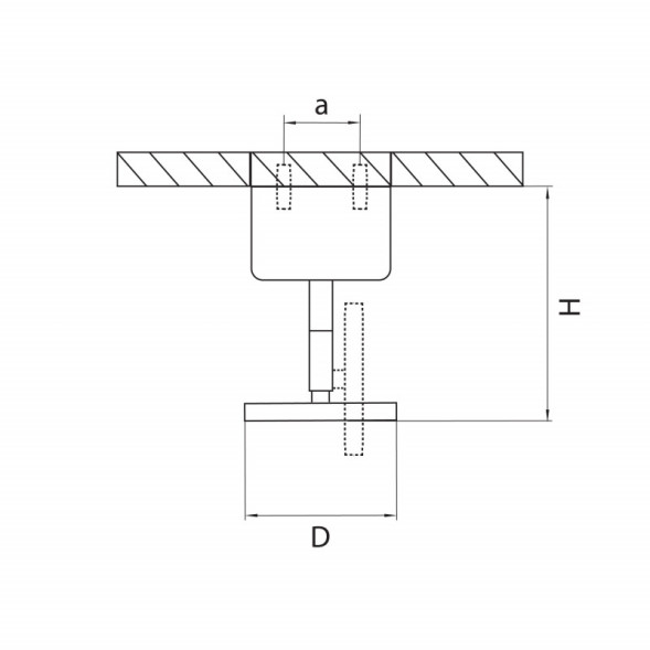База накладная Lightstar RULLO 590010