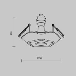 Встраиваемый светильник Maytoni DL284-1-01-W Down Light+DL284
