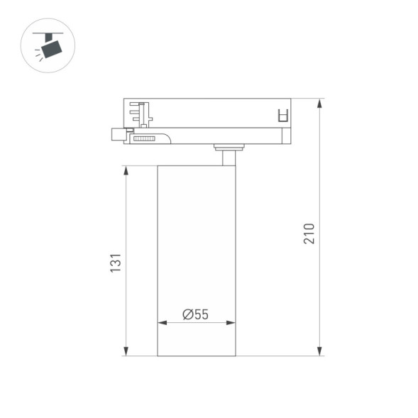 Трековый светильник Arlight SILMA 060464