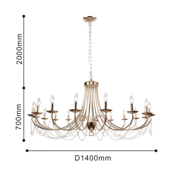 Подвесная люстра F-Promo Plini 2591-18P