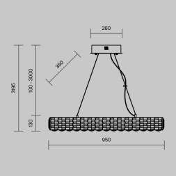 Подвесная люстра Maytoni CASTELLO MOD336PL-L130G3K