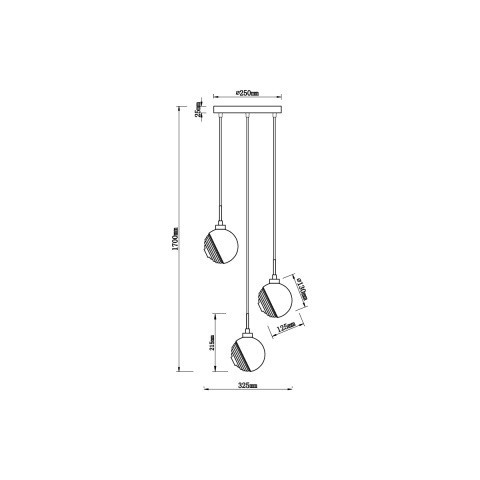 Подвесная люстра Vele Luce Capriccio VL5882P03