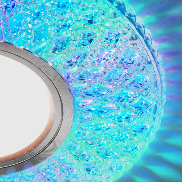 Встраиваемый точечный светильник Elektrostandard 2220 MR16 CL прозрачный подсветка мульти