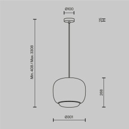 Подвесной светильник MOD466PL-L12W3K Maytoni Brio
