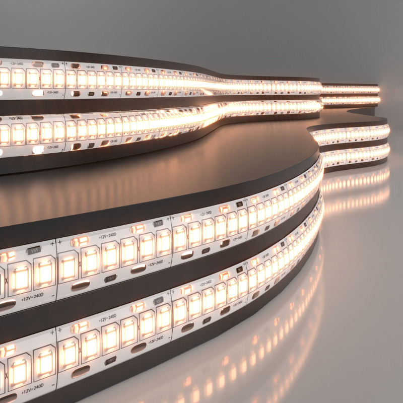 Лента Elektrostandard 2835 12V 240Led 16W IP65 / тёплый белый 0W 12V белый (теплый) IP65