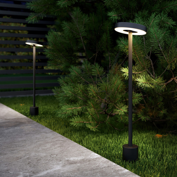 Грунтовый светильник Elektrostandard Verano (35185/S) черный VERANO