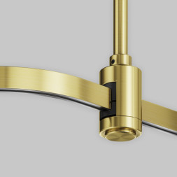 Коннектор для трекового шинопровода Maytoni Technical TRX154-RC80-BS Magnetic trаck system Flarity латунь