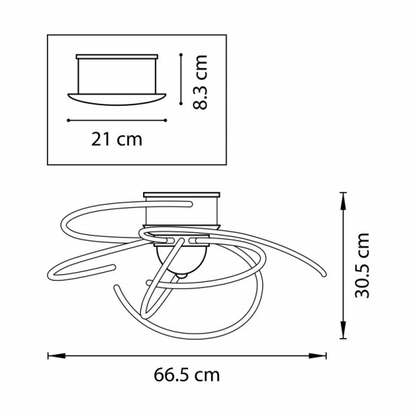 Потолочная люстра Lightstar Ciclone 748094