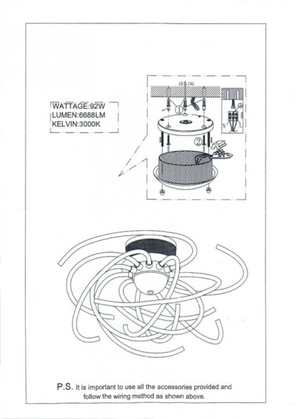 Потолочная люстра Lightstar Ciclone 748094