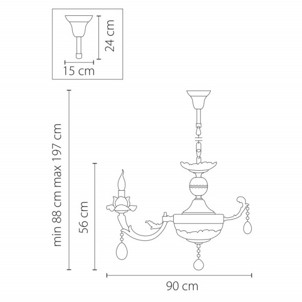 Подвесная люстра Lightstar Anemone 714104