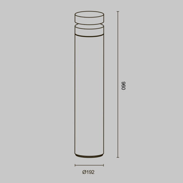 Садово-парковый светильник Maytoni Betone O469FL-L20CM3K1
