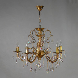 Подвесная люстра AMBIENTE by BRIZZI ALICANTE 8888/5 AB Tear drop