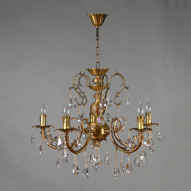 Подвесная люстра AMBIENTE by BRIZZI ALICANTE 8888/5 AB Tear drop