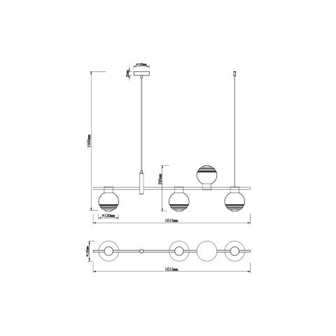 Люстра на штанге Vele Luce Capriccio VL5882P04