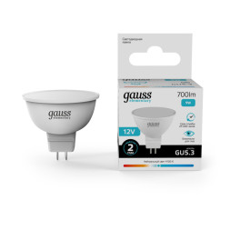 Светодиодная лампа Gauss 11529 9W 12V 700lm GU5.3 белый (дневной)