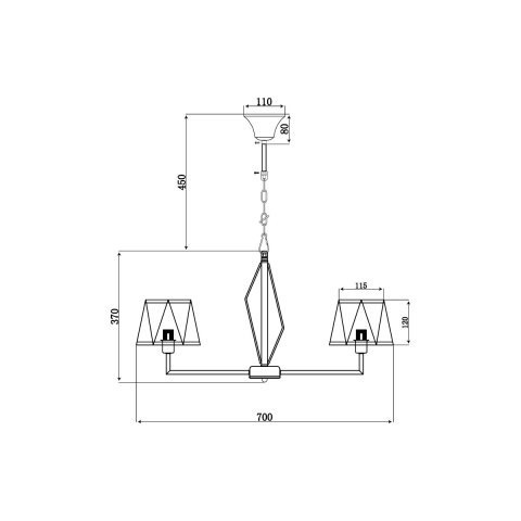 Подвесная люстра Vele Luce Si VL2191L06
