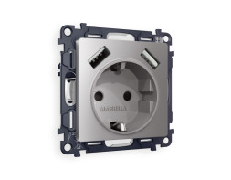 Розетка Ambrella Volt MA509010 ALFA QUANT