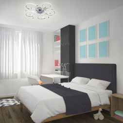 Потолочная люстра Eurosvet CURL 90129/5 хром