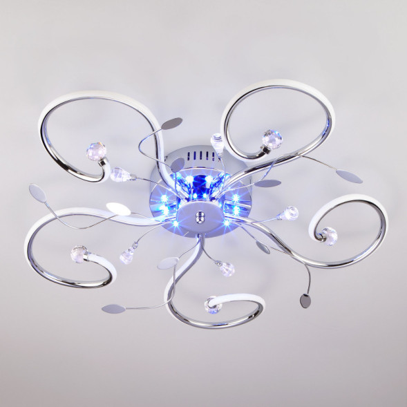 Потолочная люстра Eurosvet CURL 90129/5 хром