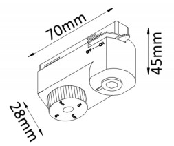Адаптер Crystal Lux Track White CLT 0.212 01 WH