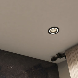 Встраиваемый точечный светильник Denkirs Halo DK2060-BK