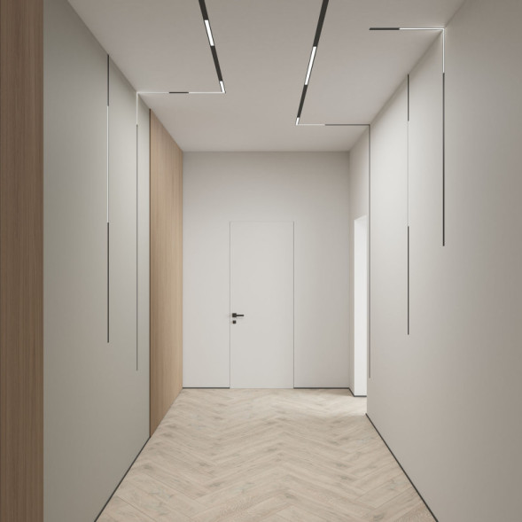 Светодиодный трековый светильник Denkirs SMART LINEAR DK8015-BK