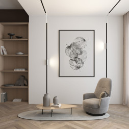 Светодиодный трековый светильник Denkirs SMART LINEAR DK8015-BK