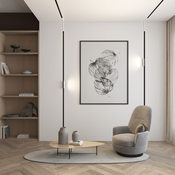 Светодиодный трековый светильник Denkirs SMART LINEAR DK8015-BK