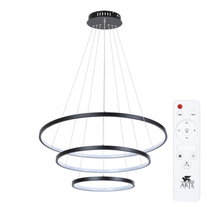 Каскадная люстра ARTE Lamp FRODO A2197SP-3BK