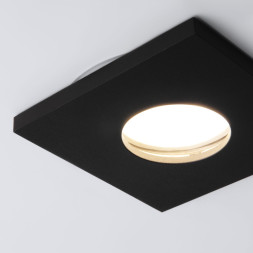 Точечный влагозащищенный светильник Elektrostandard 126 MR16 черный матовый