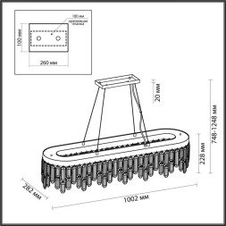 Каскадная люстра Odeon Light DAKISA 4985/12