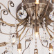 Люстра на штанге Eurosvet Vita 10042/12 античная бронза/прозрачный хрусталь