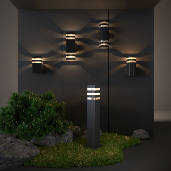 Уличный настенный светильник Elektrostandard Techno 1450 черный