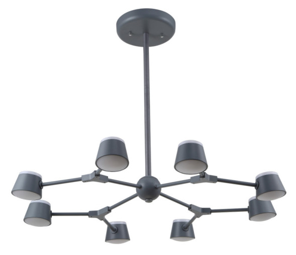 Люстра на штанге Crystal Lux Madrid MADRID SP8 GRAY