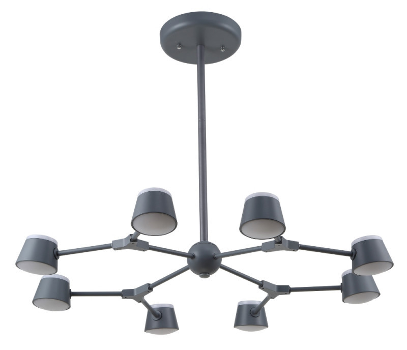 Люстра на штанге Crystal Lux Madrid MADRID SP8 GRAY