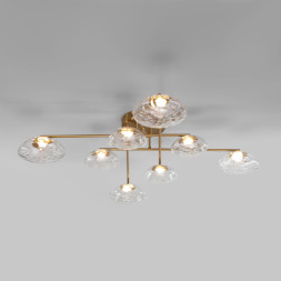 Потолочная люстра Eurosvet 50389 LED латунь Ripple