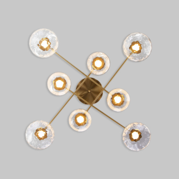 Потолочная люстра Eurosvet 50389 LED латунь Ripple