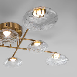 Потолочная люстра Eurosvet 50389 LED латунь Ripple