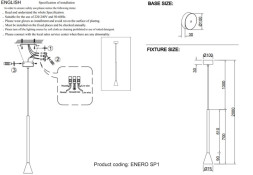Подвесной светильник Crystal Lux ENERO ENERO SP1 COPPER